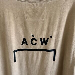 A-COLD-WALL ACW Logo T-Shirt Tan / Khaki Size XXL Oversized Fit*